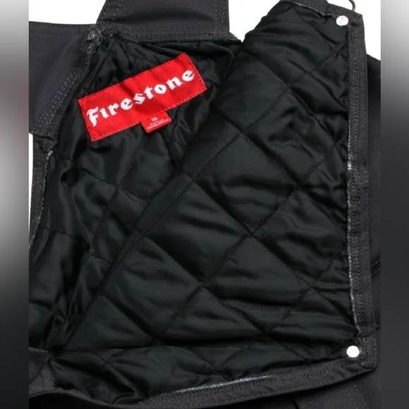 Firestone Mens Overalls - Warm Insulated Bib Overalls for Men Black Color - L - Picture 4 of 9